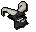 Black demon mask
