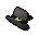 Black leprechaun hat