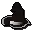 Black wizard hat (t)
