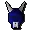 Blue halloween mask