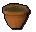 Filled plant pot