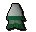 Green elegant skirt