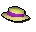 Purple boater