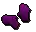 Purple gloves