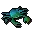 Rainbow crab (blue)