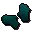Teal gloves